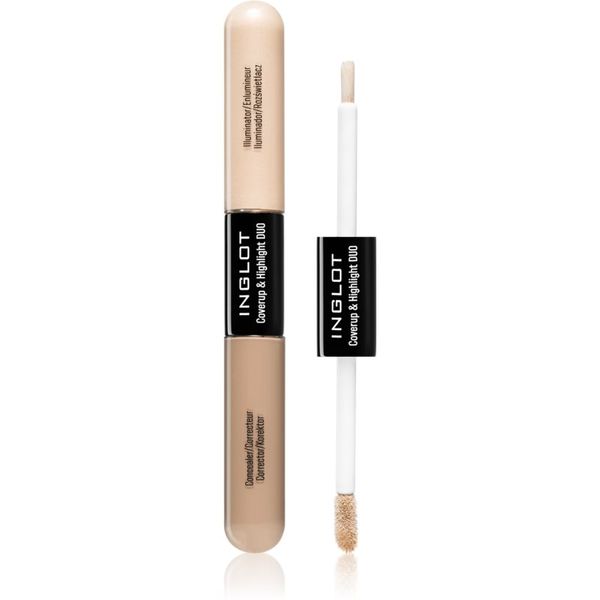 Inglot Inglot Coverup & Highlight Duo dugotrajni korektor s highlighterom nijansa 102 6.6 ml