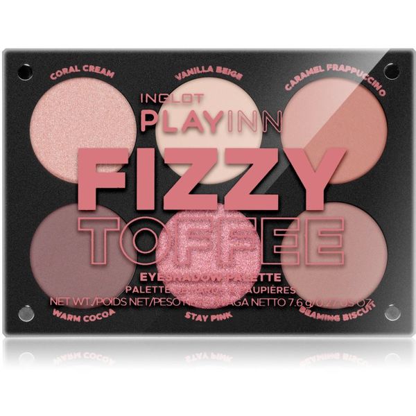 Inglot Inglot PlayInn Eyeshadow Palette paleta sjenila za oči nijansa Fizzy Toffee 7,4 g