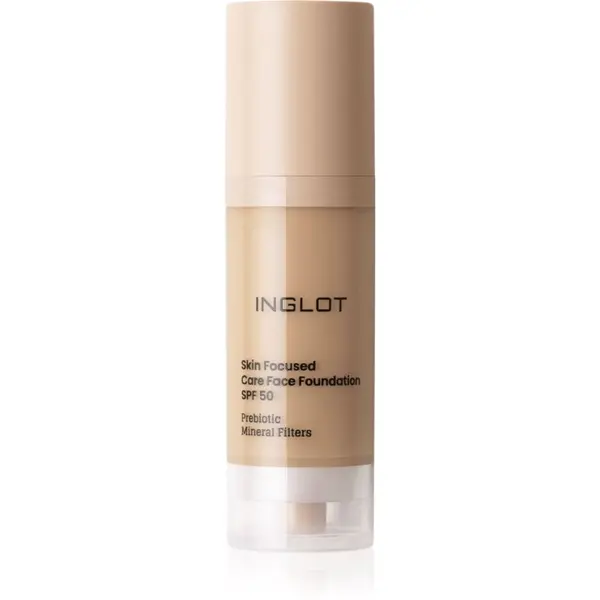 Inglot Inglot Skin Focused Care Face Foundation SPF 50 puder s visokim prekrivanjem SPF 50 nijansa Medium Olive 30 ml