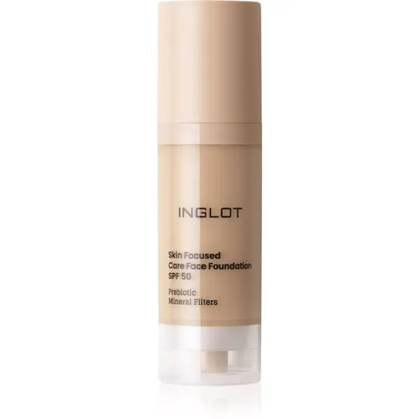 Inglot Inglot Skin Focused Care Face Foundation SPF 50 puder s visokim prekrivanjem SPF 50 nijansa Yellow Beige 30 ml