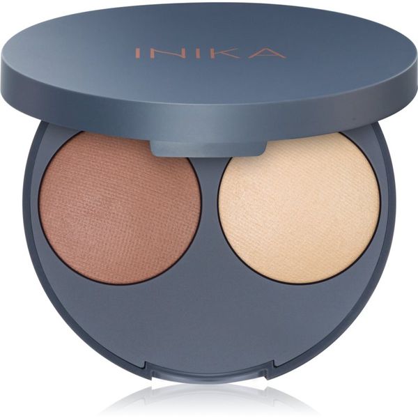 Inika Organic INIKA Organic Contour Duo puder za konturiranje nijansa Teak 5 g