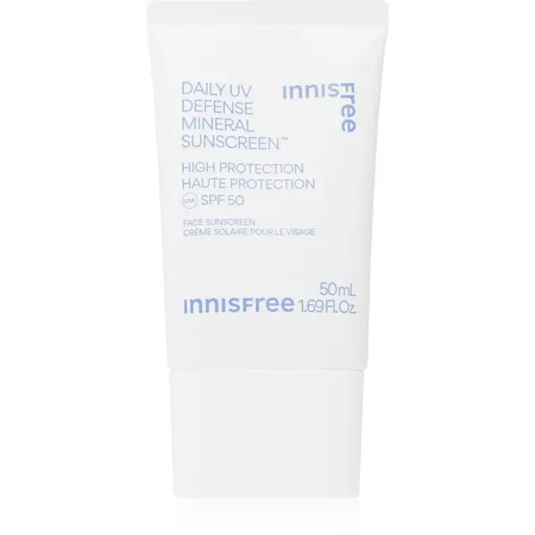 innisfree innisfree Daily UV Defense Mineral Sunscreen mineralni zaštitni fluid za lice SPF 50 50 ml