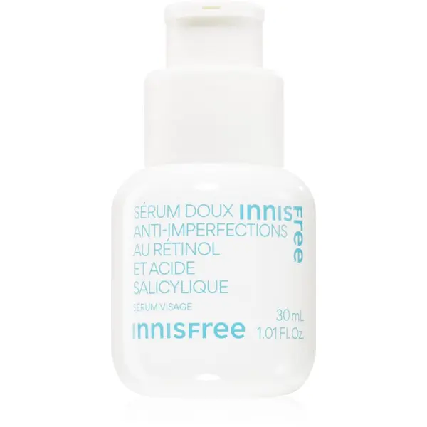 innisfree innisfree Gentle Retinol Salicylic Anti-Blemish Serum umirujući serum za lice za nepravilnosti na licu sklono aknama 30 ml