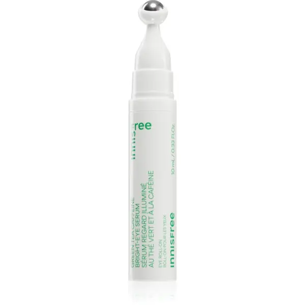 innisfree innisfree Green Tea Caffeine Bright-Eye Serum rashlađujući roll-on za područje oko očiju protiv oticanja i tamnih krugova 10 ml