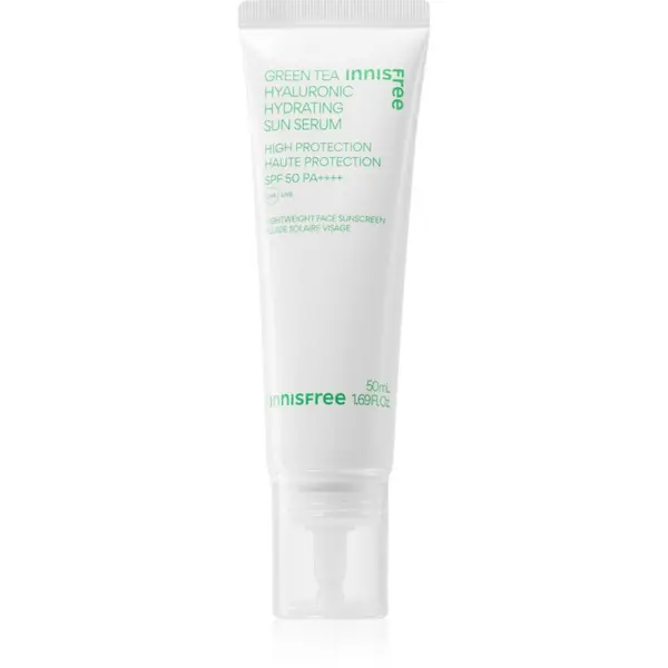 innisfree innisfree Green Tea Hyaluronic Sun Serum hidratantni zaštitni fluid s umirujućim djelovanjem SPF 50+ 50 ml