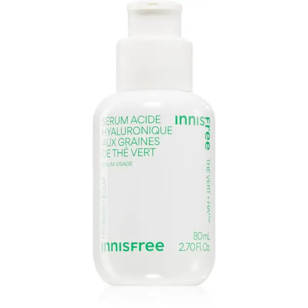 innisfree innisfree Green Tea Seed Hyaluronic Serum umirujući serum za lice za sjaj i hidrataciju 80 ml