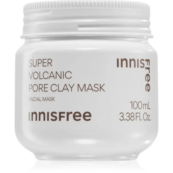 innisfree innisfree Super Volcanic Pore Clay Mask maska od gline za čišćenje lica za zaglađivanje kože lica i smanjenje pora 100 ml