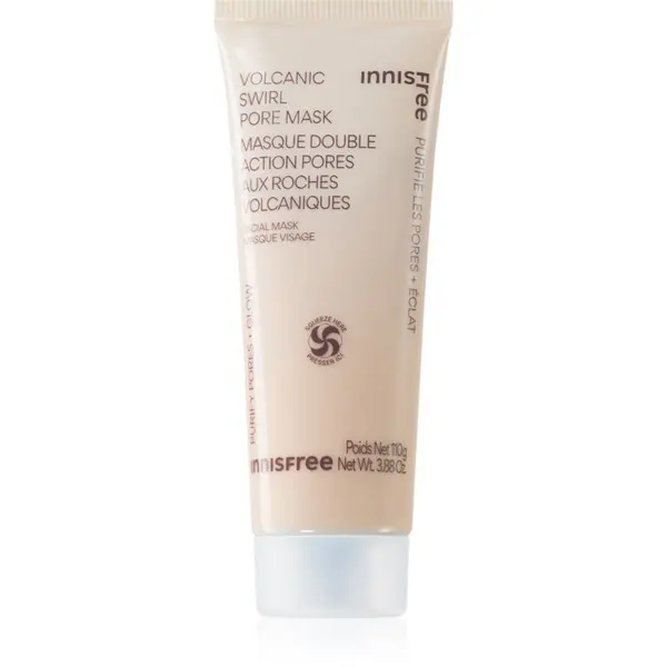 innisfree innisfree Volcanic Swirl Pore Mask maska od blata za hidrataciju lica i smanjenje bora 110 g