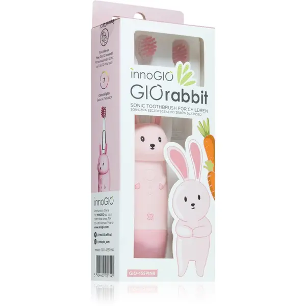 innoGIO innoGIO GIORabbit Sonic Toothbrush sonična četkica za zube za djecu Pink 1 kom
