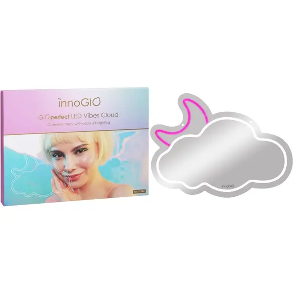 innoGIO innoGIO Vibes Cloud GIO-759C kozmetičko ogledalce s LED pozadinskim osvjetljenjem 41cm x 28cm x 1cm 1 kom