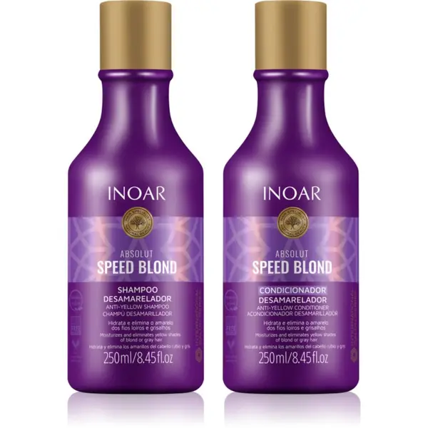 INOAR INOAR Absolut Speed Blond set za plavu kosu 2x250 ml