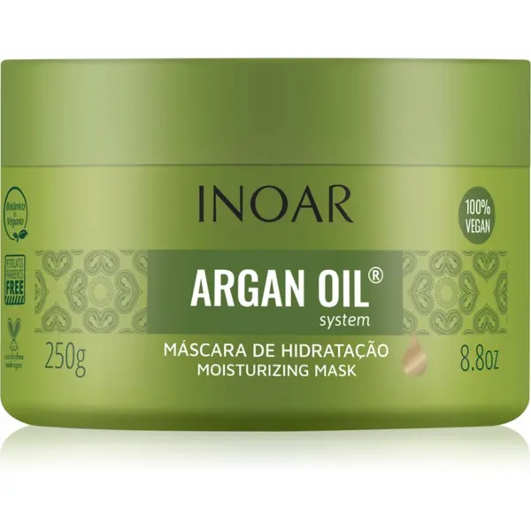 INOAR INOAR Argan Oil System maska za hidrataciju i zaglađivanje za kosu 250 g