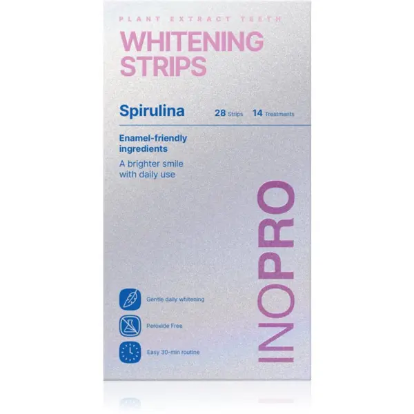 InoPro InoPro Whitening Strips trakice za izbjeljivanje zuba za zube bez peroxidu 28 kom