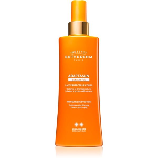 Institut Esthederm Institut Esthederm Adaptasun Sensitive Protective Body Lotion zaštitno mlijeko za sunčanje sa srednjom UV zaštitom 200 ml