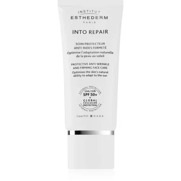 Institut Esthederm Institut Esthederm Into Repair Protective And Anti-Wrinkle Creme SPF 50+ zaštitna krema za lice osjetljivo na sunce SPF 50+ 50 ml