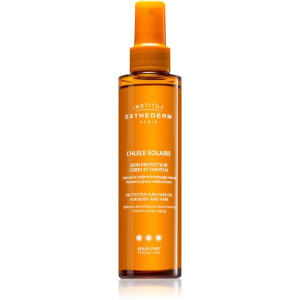 Institut Esthederm Institut Esthederm Sun Care Protective Sun Care Oil For Body And Hair ulje za sunčanje za tijelo i kosu s visokom UV zaštitom 150 ml