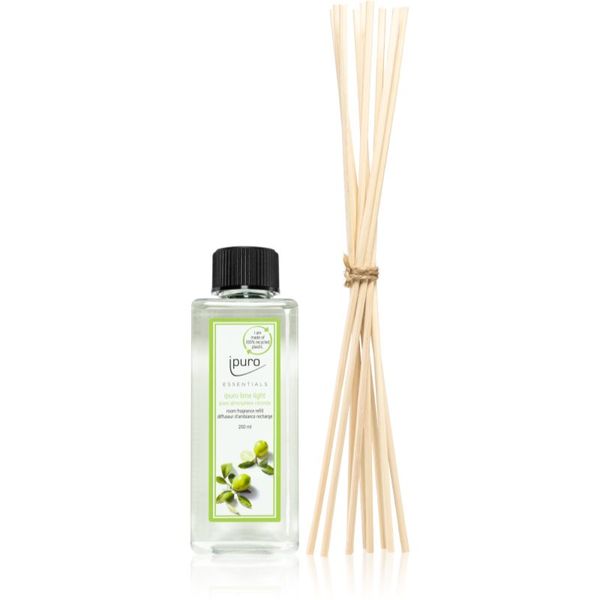 ipuro ipuro Essentials Lime Light punjenje za aroma difuzer + zamjenski štapići za aroma difuzor 200 ml