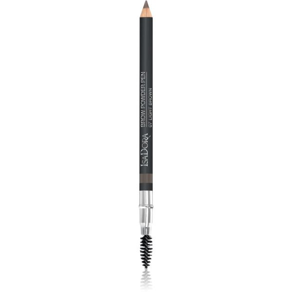 IsaDora IsaDora Brow Powder Pen olovka za obrve sa četkicom nijansa 07 Light Brown 1,1 g