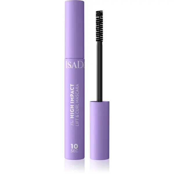 IsaDora IsaDora The 10 Sec High Impact Lift & Curl maskara za uvijanje i odvajanje trepavica nijansa 01 Black 9 ml