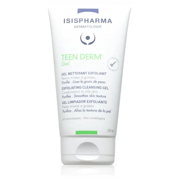 ISISPHARMA ISISPHARMA Teen Derm Gel eksfolijacijski gel za čišćenje za masno i problematično lice 150 ml