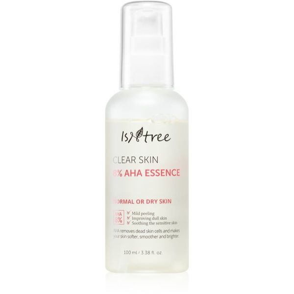 Isntree Isntree Clear Skin 8% AHA Essence esencija za obnavljanje kože lica s AHA Acids 100 ml