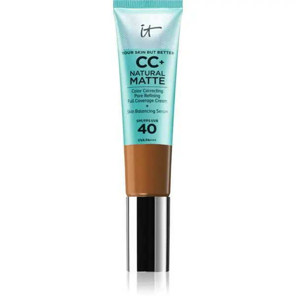 IT Cosmetics IT Cosmetics Your Skin But Better CC+ Natural Matte CC krema s mat učinkom SPF 40 Rich Honey 32 ml