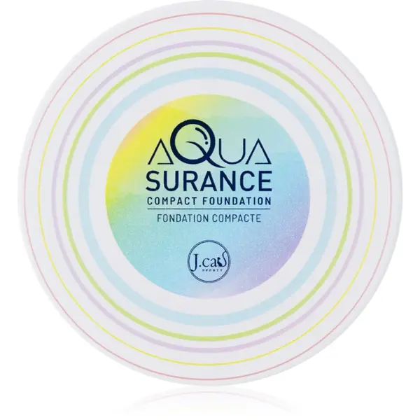J.Cat Beauty J.Cat Beauty Aquasurance kompaktni puder u prahu za srednju i punu pokrivenost nijansa 100 Porcelain 9 g