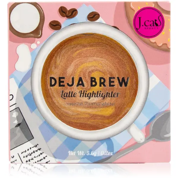 J.Cat Beauty J.Cat Beauty Deja Brew highlighter nijansa 101 Cafe Elevation 5.6 g