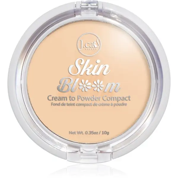 J.Cat Beauty J.Cat Beauty Skin Bloom kremasti kompaktni puder za punu pokrivenost nijansa 102 Buff 7.5 g