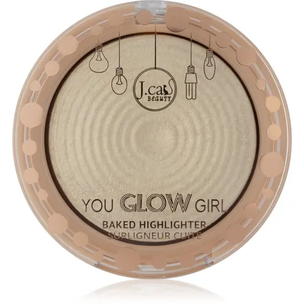 J.Cat Beauty J.Cat Beauty You Glow Girl pečeni highlighter nijansa 101 White Goddess 8.5 g