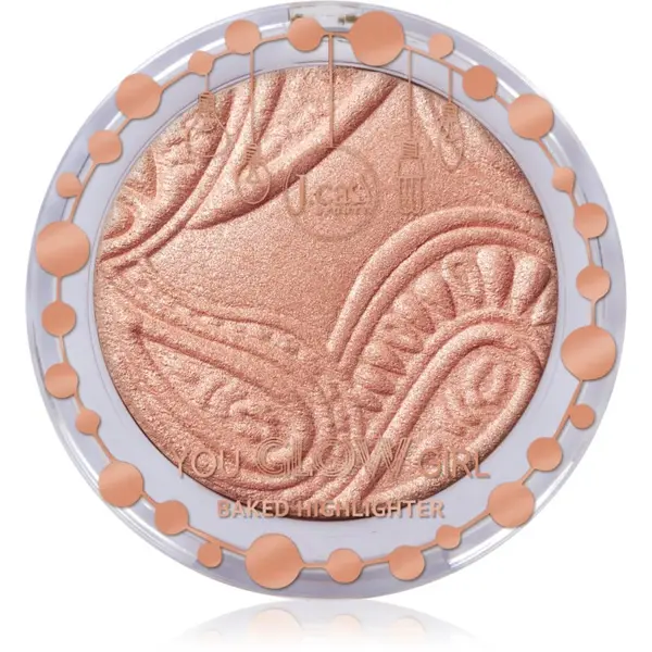 J.Cat Beauty J.Cat Beauty You Glow Girl pečeni highlighter nijansa 107 Moon and Back 8.5 g