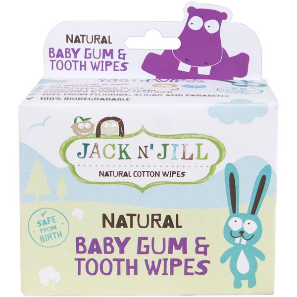 Jack N’ Jill Jack N’ Jill Natural vlažne maramice za zaštitu zuba i desni 25 kom