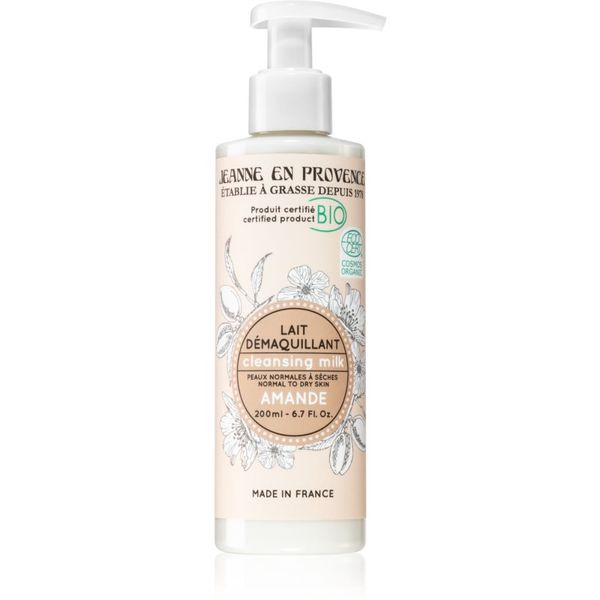 Jeanne en Provence Jeanne en Provence BIO Almond mlijeko za čišćenje lica BIO kvalitete za žene 200 ml
