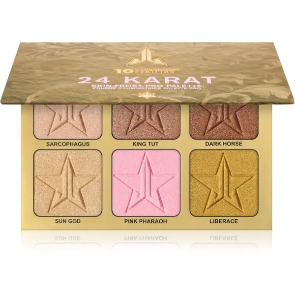 Jeffree Star Cosmetics Jeffree Star Cosmetics Skin Frost™ 24K Highlighter paleta highlightera 6x7 g