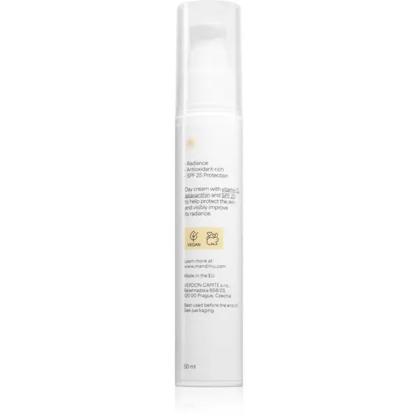 Jíme zdravě Jíme zdravě Mandimu Glow & Protect Day Cream dnevna krema SPF 25 50 ml