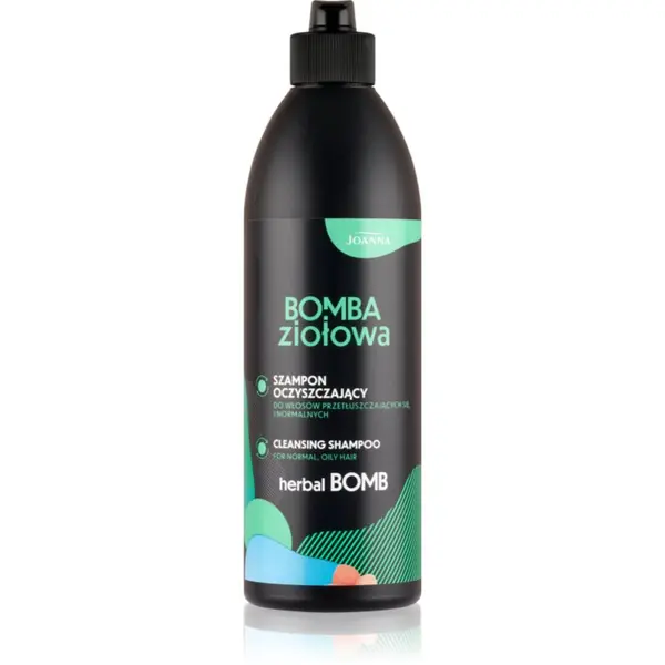 Joanna Joanna Herbal Bomb Cleansing Shampoo šampon za dubinsko čišćenje za masnu kožu i vlasište 500 ml