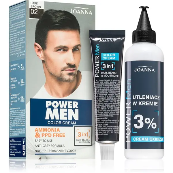 Joanna Joanna Power Men boja za kosu za muškarce nijansa Dark Brown