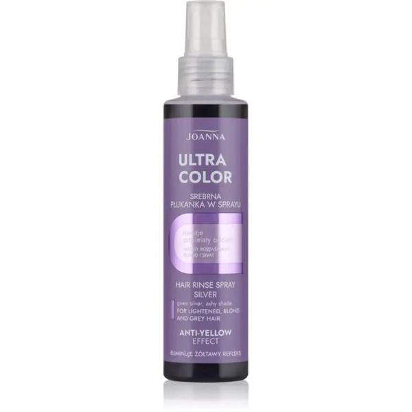 Joanna Joanna Ultra Color Hair Rinse Silver Spray Pigment za bojenje kose nijansa Silver 150 ml