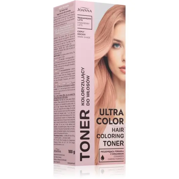 Joanna Joanna Ultra Color toner u boji nijansa Strawberry Latte 100 g