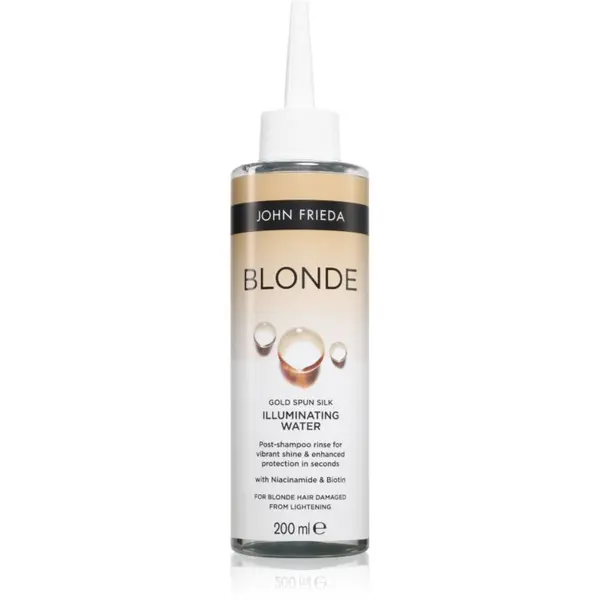John Frieda John Frieda Blonde Gold Spun Silk Illumintaing Water posvjetljujuća njega za plavu kosu 200 ml