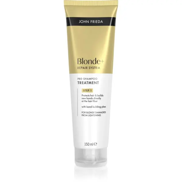 John Frieda John Frieda Blonde+ Repair System Pre-shampoo Treatment njega prije šamponiranja za jačanje kose 150 ml