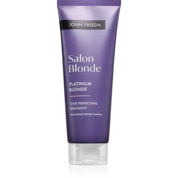 John Frieda John Frieda Salon Blonde Tone Perfecting Treatment krema za toniranje za naglašavanje boje kose nijansa Platinum Blonde 120 ml
