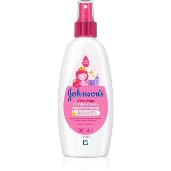 Johnson's® Johnson's® Shiny Drops regenerator u spreju bez ispiranja s arganovim uljem od 18 mjeseci 200 ml