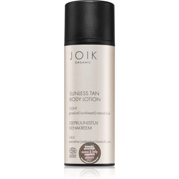 JOIK Organic JOIK Organic Sunless Tan Light mlijeko za tijelo za samotamnjenje 150 ml