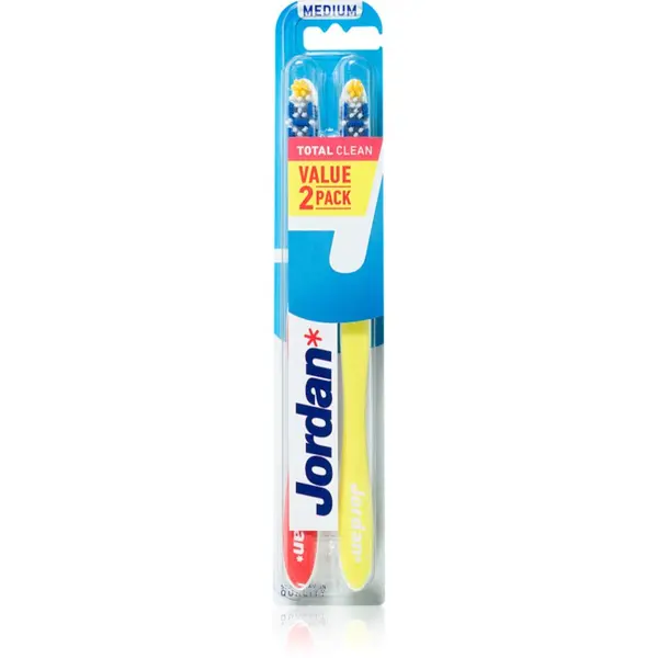 Jordan Jordan Total Clean Medium 2 pack četkica za zube 2 kom