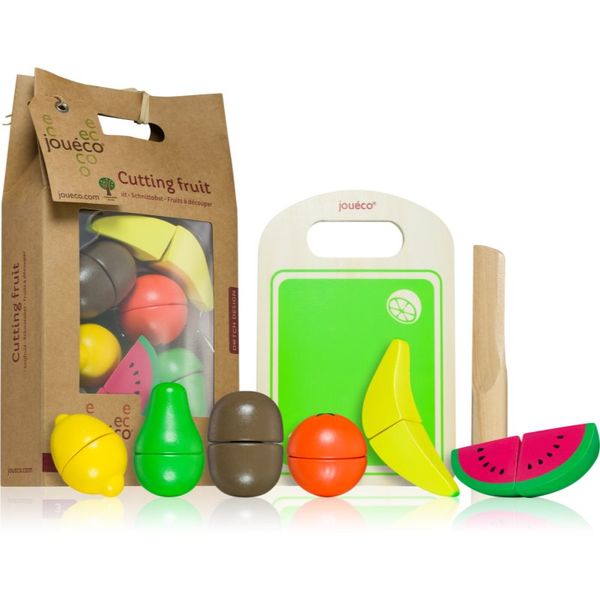 Jouéco Jouéco Cutting Fruit voće koje se može rezati od drva 36 m+ 14 kom