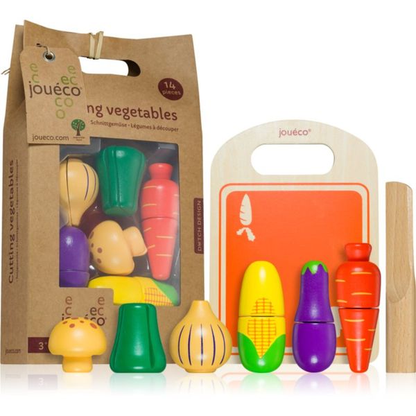 Jouéco Jouéco Cutting Vegetables povrće koje se može rezati od drva 36 m+ 14 kom