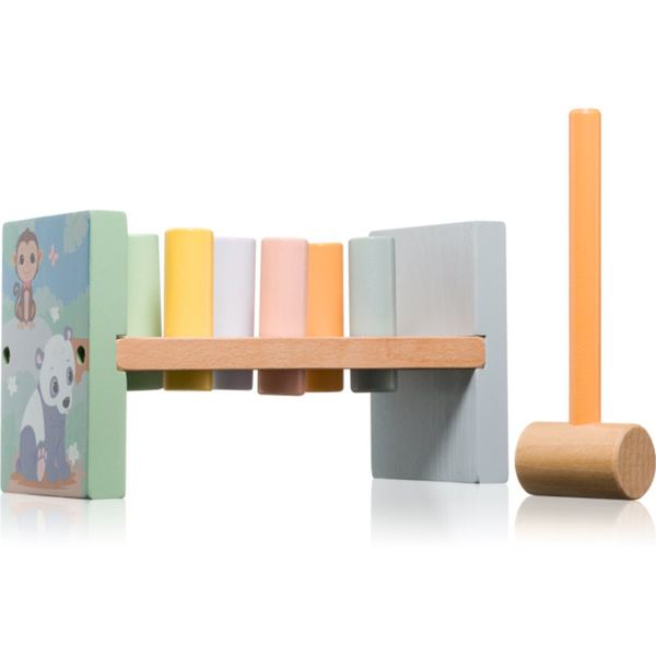 Jouéco Jouéco The Wildies Family Pound a Peg igračka s čekićem od drva 12 m+ 1 kom