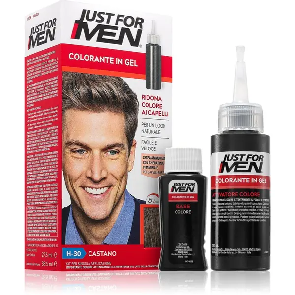Just for Men Just for Men Color Kit boja za toniranje kose za muškarce nijansa H-30 Light Medium Brown 1 kom