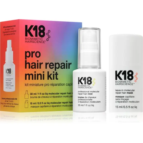 K18 K18 Molecular Repair Mini Kit poklon set za oštećenu kosu 2 kom
